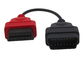 OBD2 OBDII 16 Pin J1962 Red Male to Female Extension Round Cable