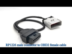 14 পিন RP1226 পুরুষ থেকে OBD2 J1962 মহিলা ক্যাবল 2019 এবং উত্তর আমেরিকার নতুন ভারী ট্রাকগুলির জন্য