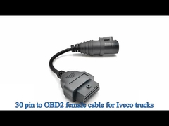 OBD2 OBDII 16 পিন J1962 মহিলা থেকে আইভেকো 30 পিন সংযোগকারী তারের জন্য