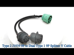 টাইপ ২ J1939 থেকে স্কয়ার এবং থ্রেডেড টাইপ ১ J1939 স্প্লিটার ক্যাবল