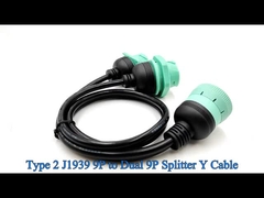 Deutsch 9 পিন J1939 সংযোগকারী পুরুষ মহিলা বিভক্ত Y তারের