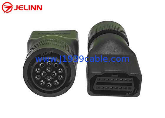 CAT 14 পিন থেকে OBD 2 OBD2 16 পিন 16 পিন মহিলা অ্যাডাপ্টার Caterpillar জন্য