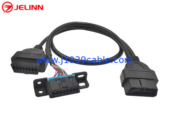 OBD2 OBDII পুরুষ থেকে GM OBD2 মহিলা এবং OBD2 মহিলা বিভাজক Y কেবল