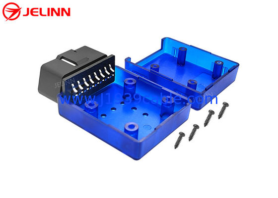 OBD2 বক্সিং OBD 2 কেস শেল কার্ভ পিন সংযোগকারী সহ